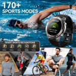 Remax 1.43" AMOLED Screen GPS Smart Watch 5ATM Waterproof Premium Smartwatch Outdoor Fitness Tracker GPS Smart Watch for Men