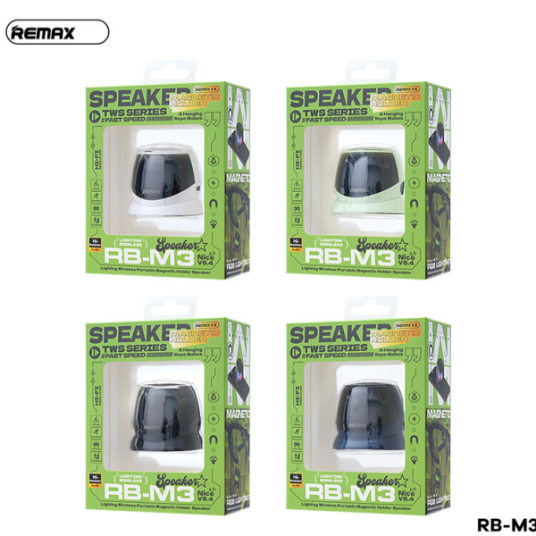 REMAX Lighting Wireless Portable Magnetic Holder Speaker RB-M3