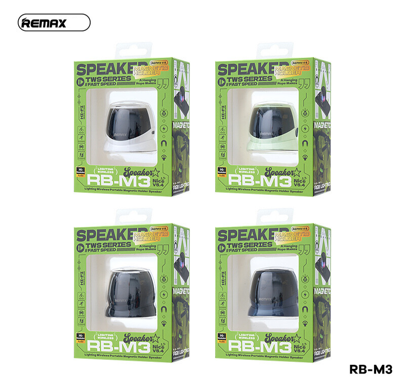 REMAX Lighting Wireless Portable Magnetic Holder Speaker RB-M3