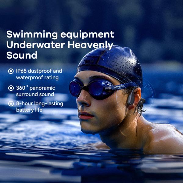 REMAX Yvton Series Waterproof Wireless Sports Bone Conduction Headphones  RB-S11 （Waterproof IP68/with colorful lighting effects/Equipped with a 32GB memory card）